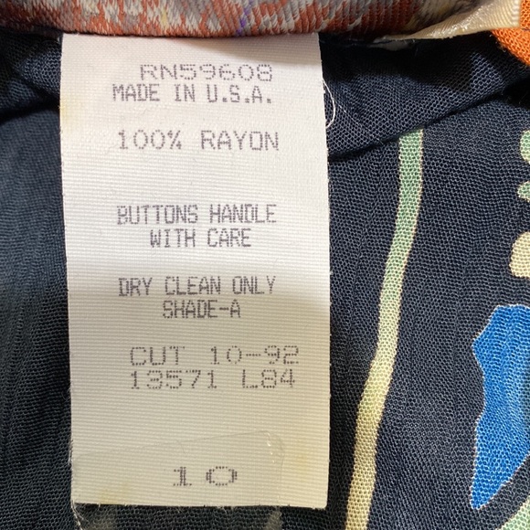 Componix - Marsha Brander Vintage USA Abstract Art Faux Wrap Full Skirt 10 - Picture 6 of 15